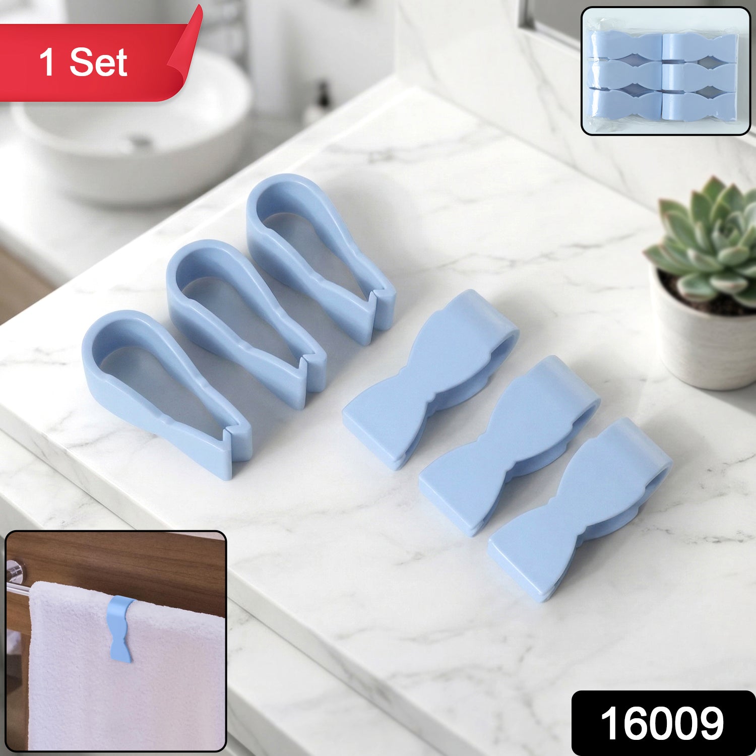 Close-up of colorful towel clips showcasing strong grip and durability