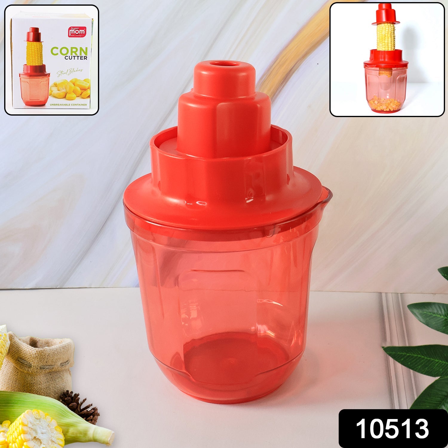 Manual corn cutter tool with stainless steel blades