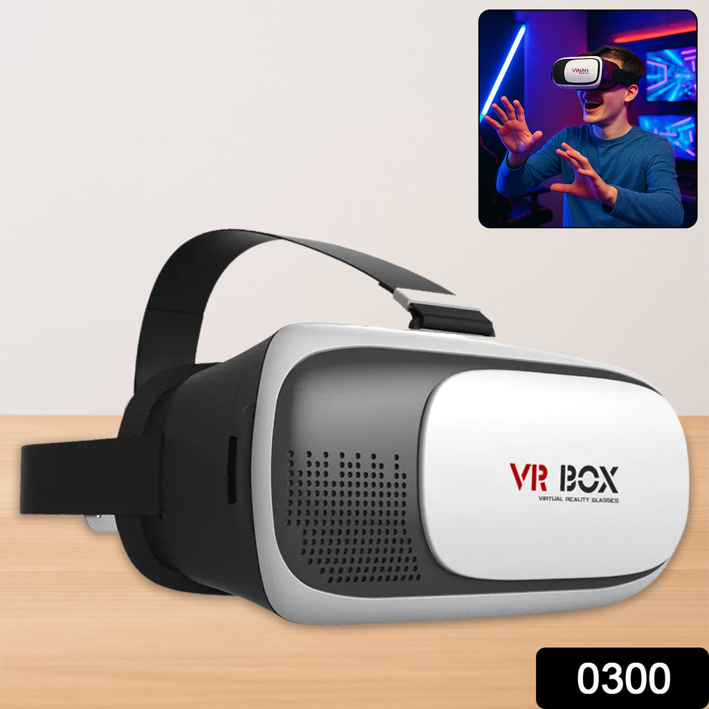 Side view of the Fitnos VR Box headset with adjustable straps.