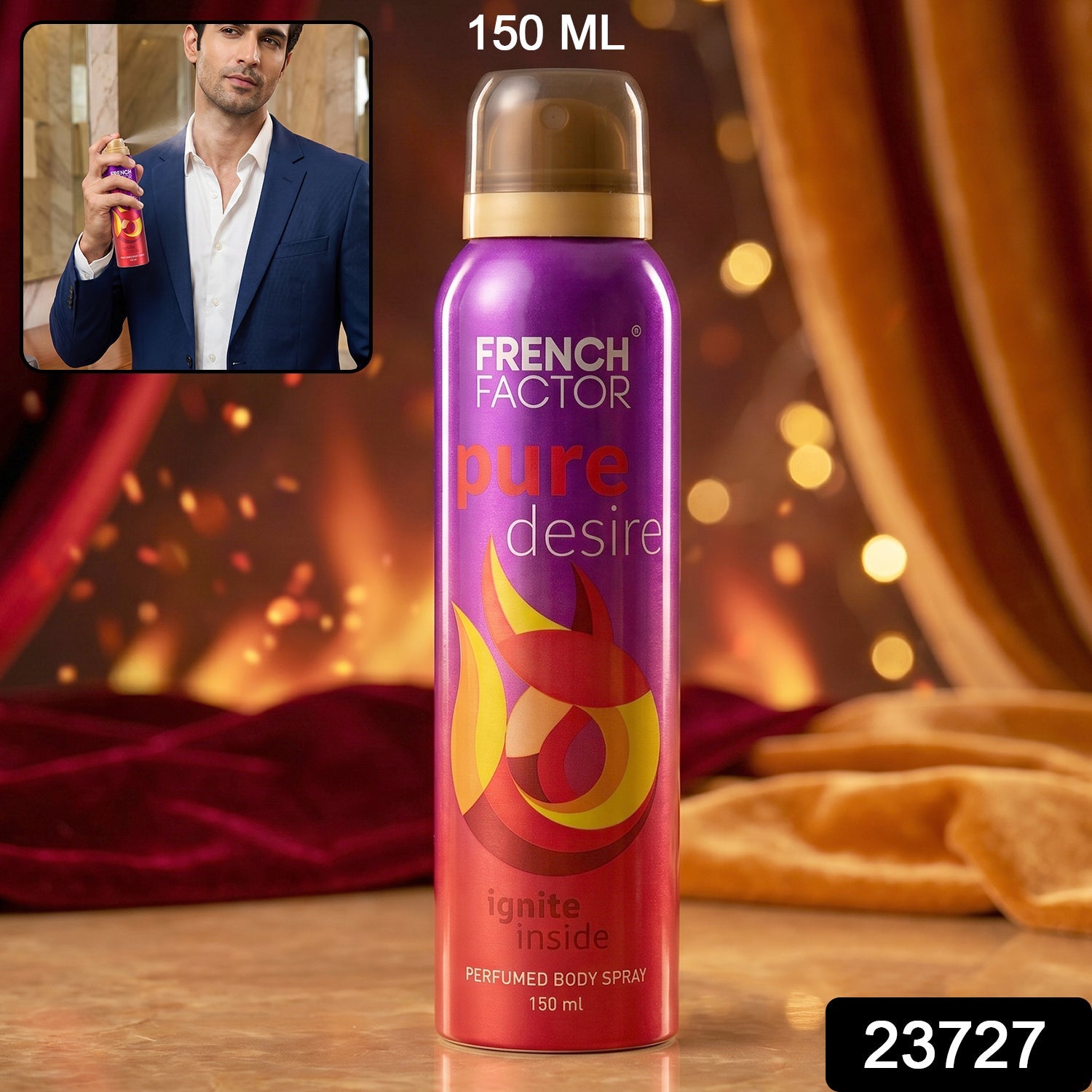 Long-lasting fragrance spray by French Factor for daily freshness