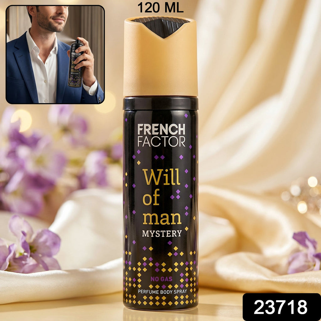 Men's body spray by French Factor for fresh scent
