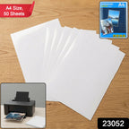 Close-up of A4 inkjet paper showing bright white surface and smooth texture
