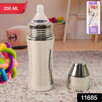 Little Champ baby feeding bottle made of premium stainless steel for safe feeding