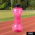 Close-up of the secure cap and ergonomic handle of the BPA-free fitness bottle.