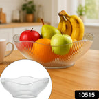 Plastic basket filled with assorted fresh fruits