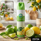 Lime Zest air perfume and deodorizer spray bottle in use