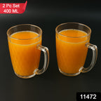 Break-resistant polycarbonate Mocktail Mug with ergonomic handle filled with cold drink