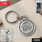 Durable metal Shiv keychain with steel ring style