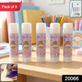 Pack of solid glue sticks with fun cartoon design for crafts
