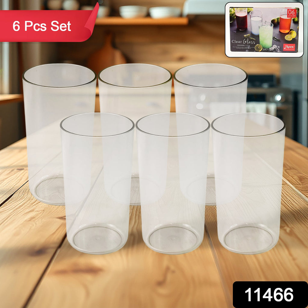 Close-up of the Apex clear plastic tumbler with unbreakable construction