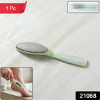 Foot care pedicure scrub file with metal rasp for dead skin removal