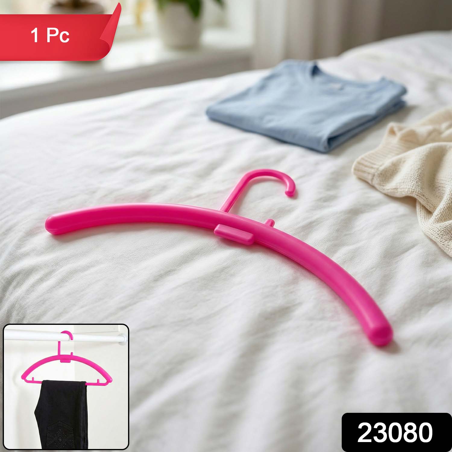 Cupboard clothes hanger organizer for space saving