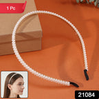 Fashionable pearl embellished hairband suitable for daily wear and parties