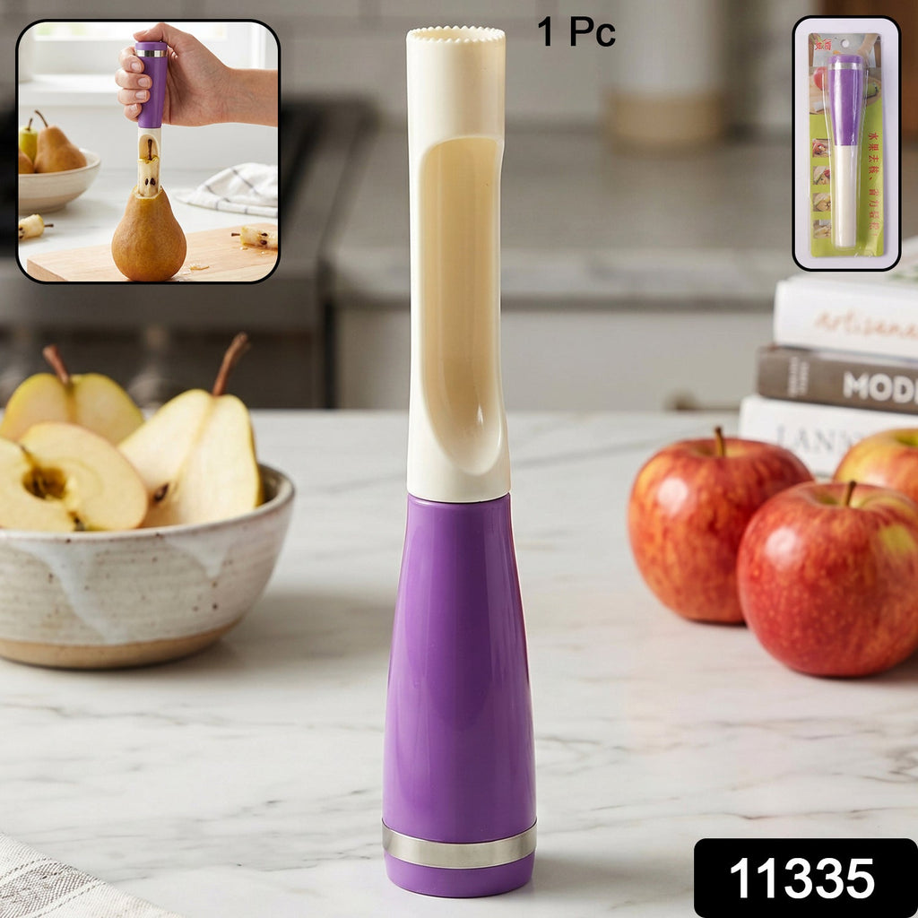 Effortless fruit corer cutter in use