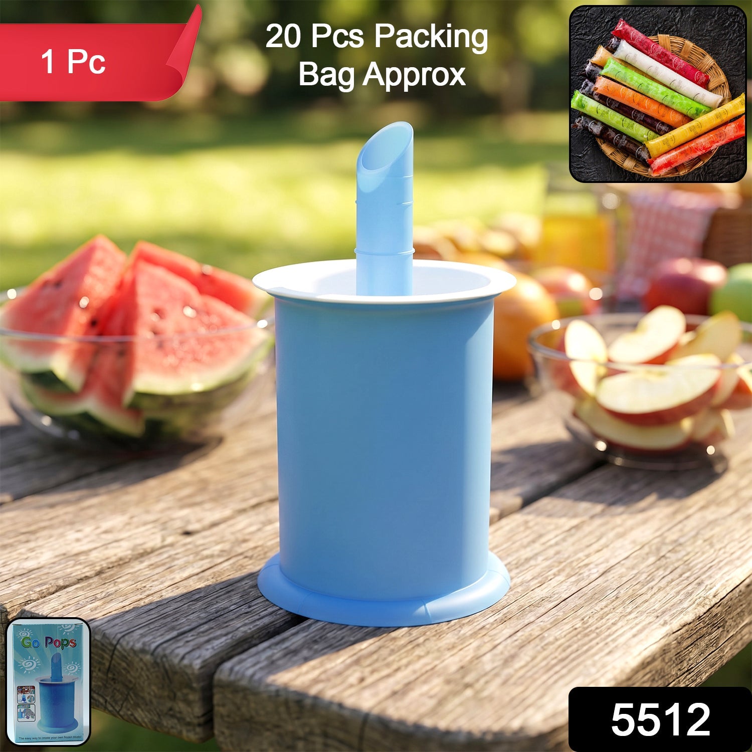 Close-up view of a flexible silicone popsicle mold, perfect for DIY frozen treats.