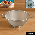 Close-up of fine stainless steel mesh design ideal for straining small grains