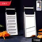 Apex sharp stainless steel slicer and grater with ergonomic handle