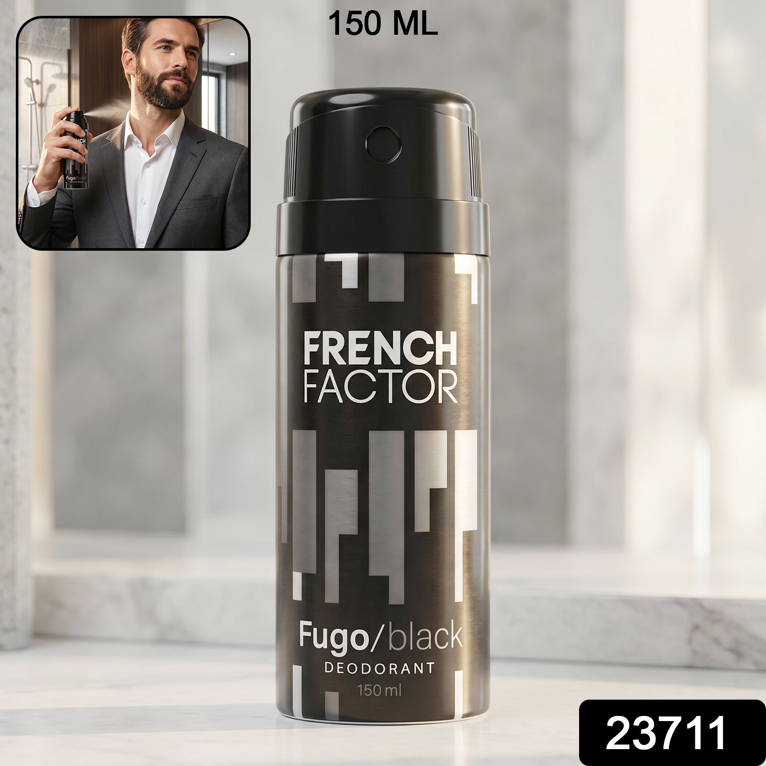 French Factor men's deodorant spray in 150 ML size