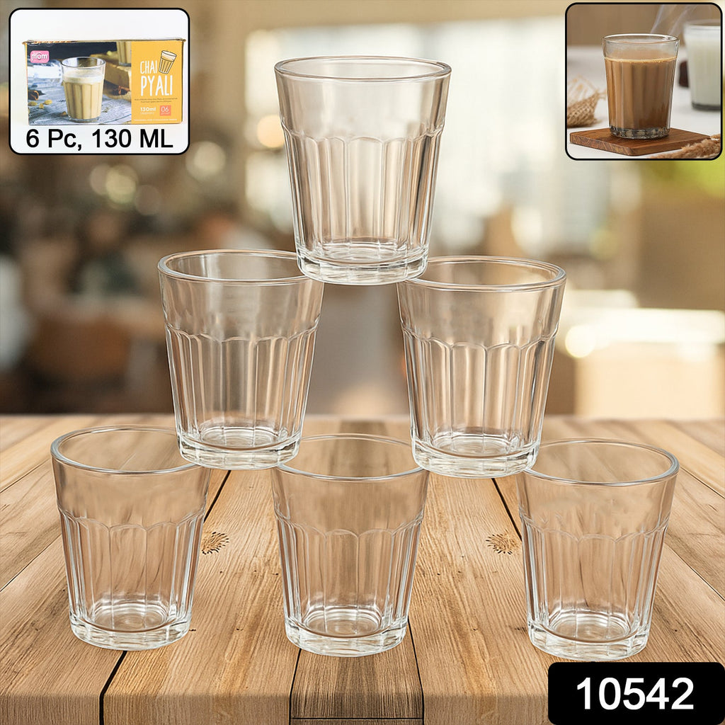 Stylish transparent chai pyali tea glasses by Supermom for tea lovers