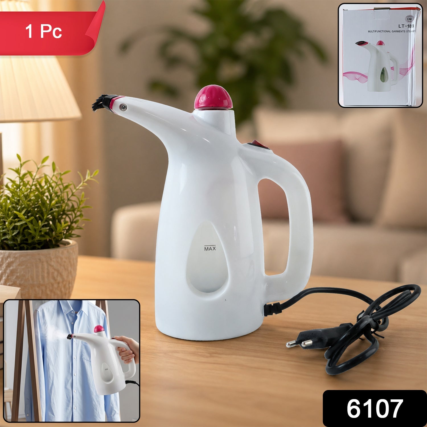Steam iron alternative for wrinkle-free clothing and upholstery