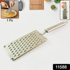 Close-up of ultra-sharp stainless steel blades on vegetable grater