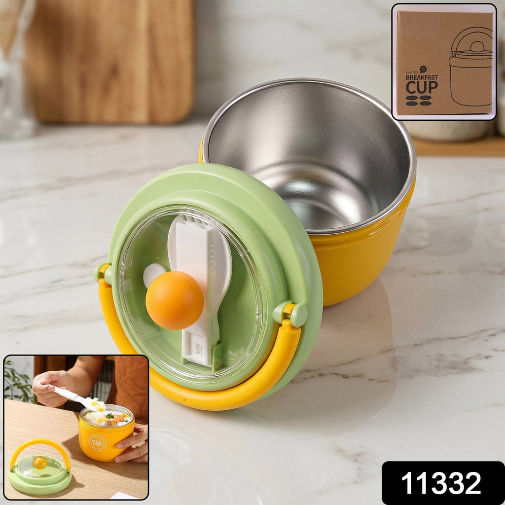 Food storage stainless steel cup for fresh, secure meals
