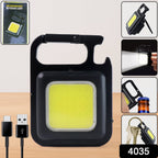 Compact LED keychain flashlight, ideal for daily carry.