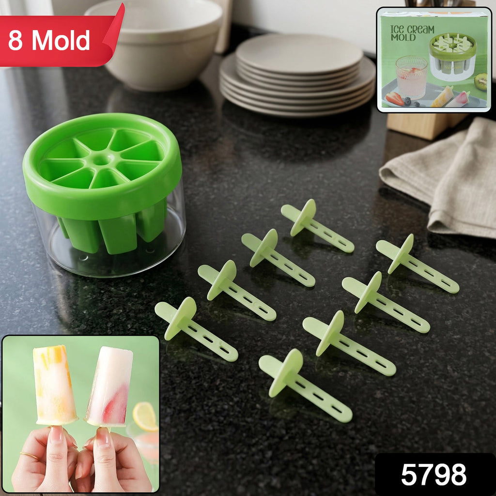 8 mold ice candy maker with sticks for summer desserts