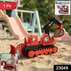 Kids digger construction toy with movable arm