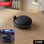 Durable hard shell earphone case with zipper closure