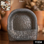 Plastic serving plates set for snacks, dry fruits, and party use