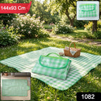 Portable waterproof picnic blanket for outdoor family outings