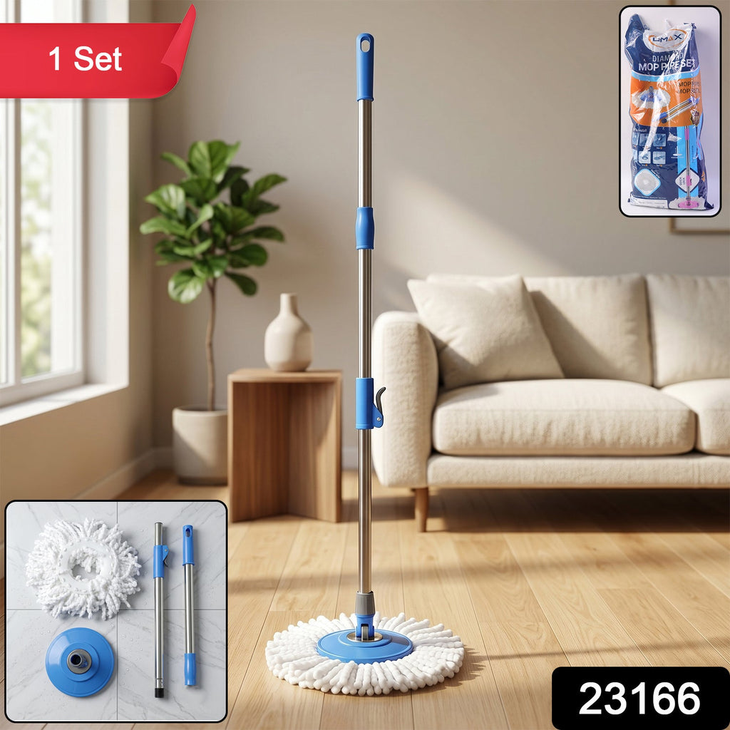 rotating spin mop system designed for easy home cleaning
