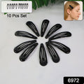 Assorted colors metal hair clips set with durable matte finish