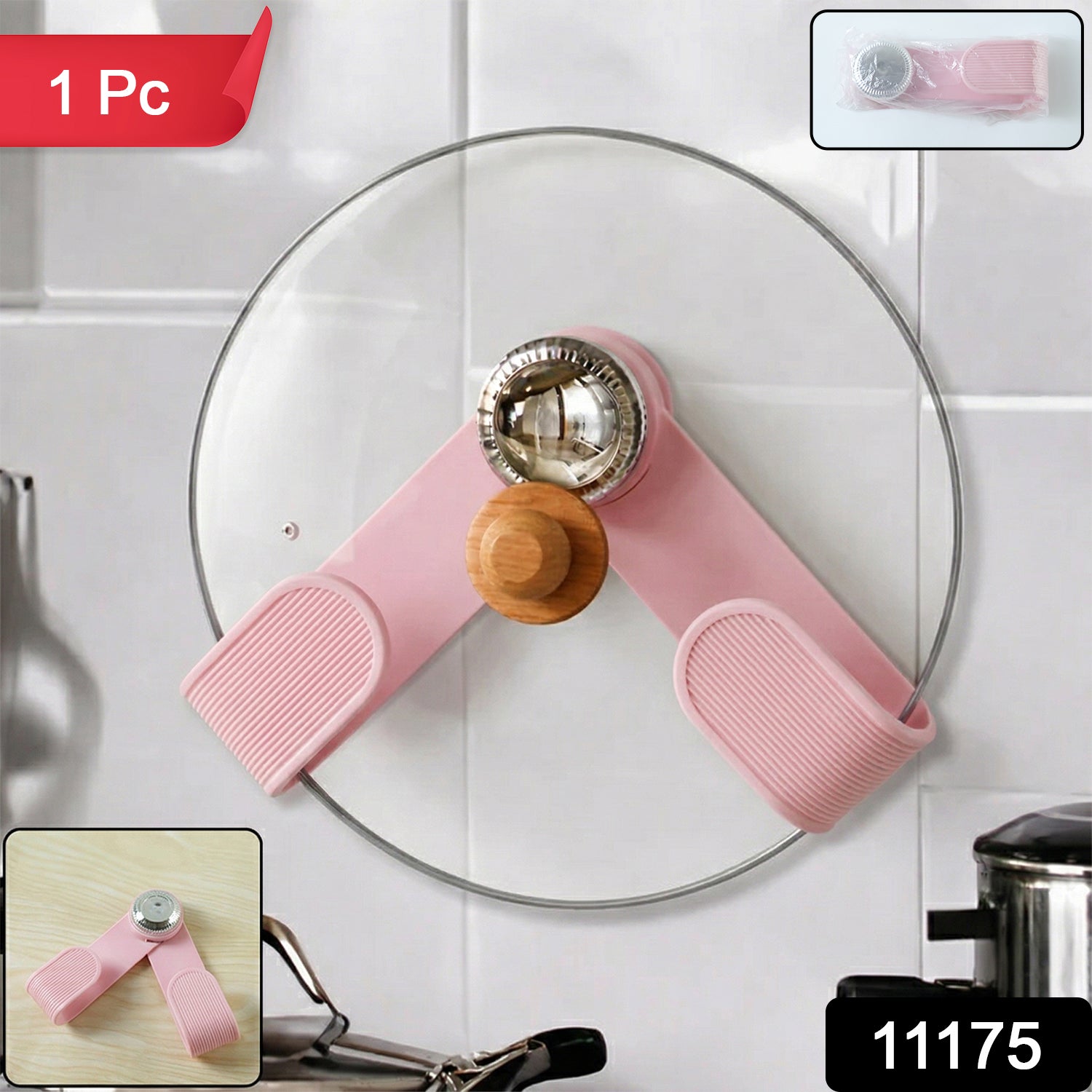 Anti-slip lid gripper for secure handling of hot lids