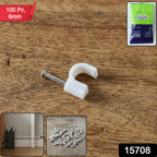Wire organizer nail clips for easy setup