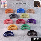 Close-up of a simple matte plastic hair clip, perfect hair clamp grip