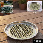 Close-up of metal coil holder spike design for mosquito coil