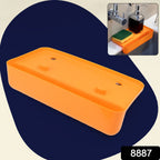 Packaging shot of the Garth sink drainer shelf, highlighting its compact size and utility.