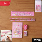 Kids gift stationery kit featuring unicorn design