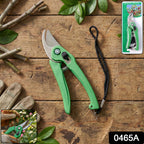 Cisora garden shears making a clean cut on a flower stem, showing pruning precision.