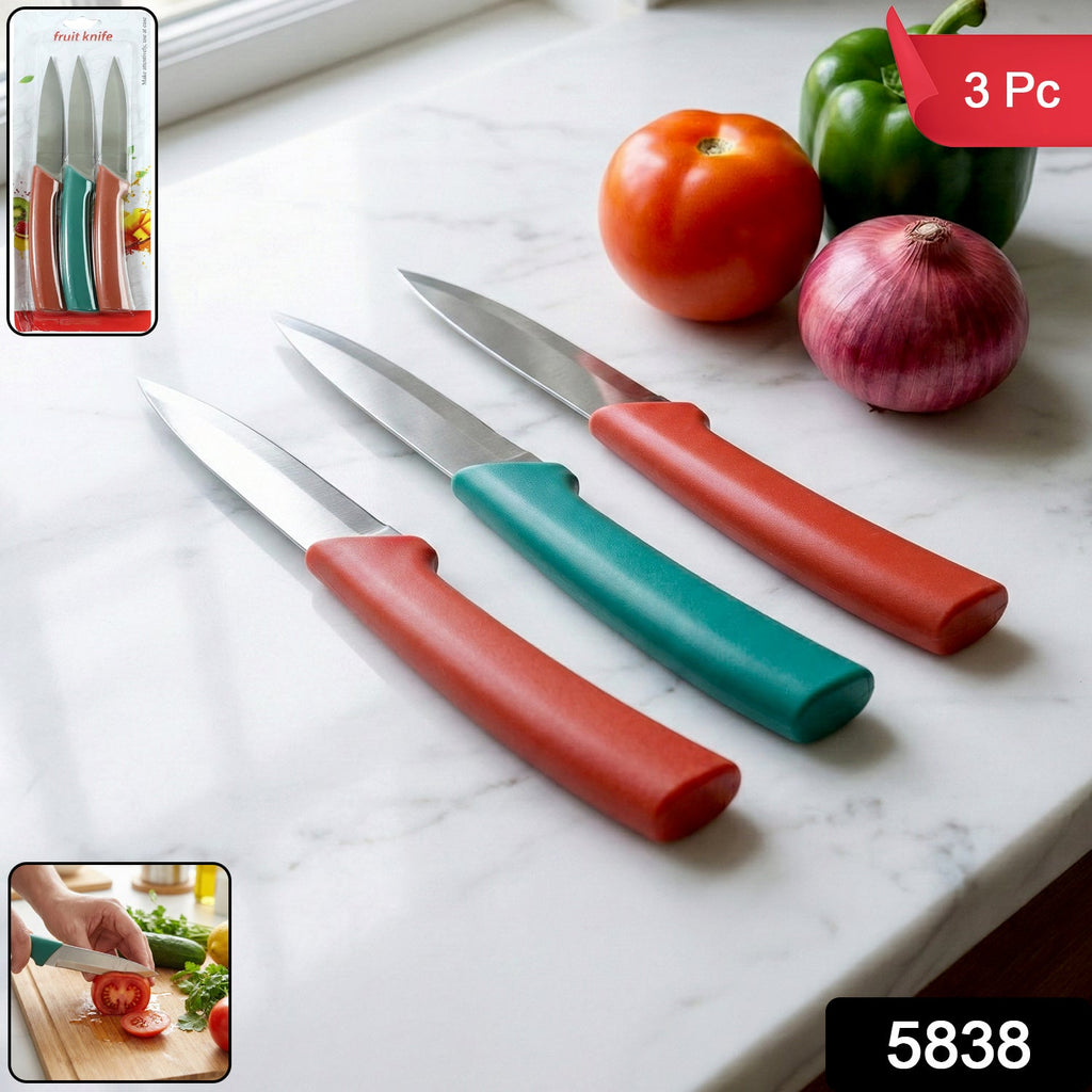 Utility knives from kitchen knife set ideal for slicing fruit and vegetables