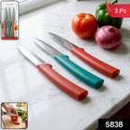 Utility knives from kitchen knife set ideal for slicing fruit and vegetables