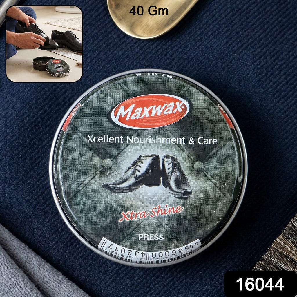 Maxwax black shoe polish cream for deep shine