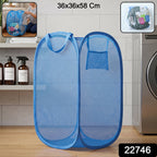 Large foldable clothes hamper basket with handles