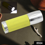 Overhead view of the Poravar Mini LED Flashlight, highlighting its sleek design.