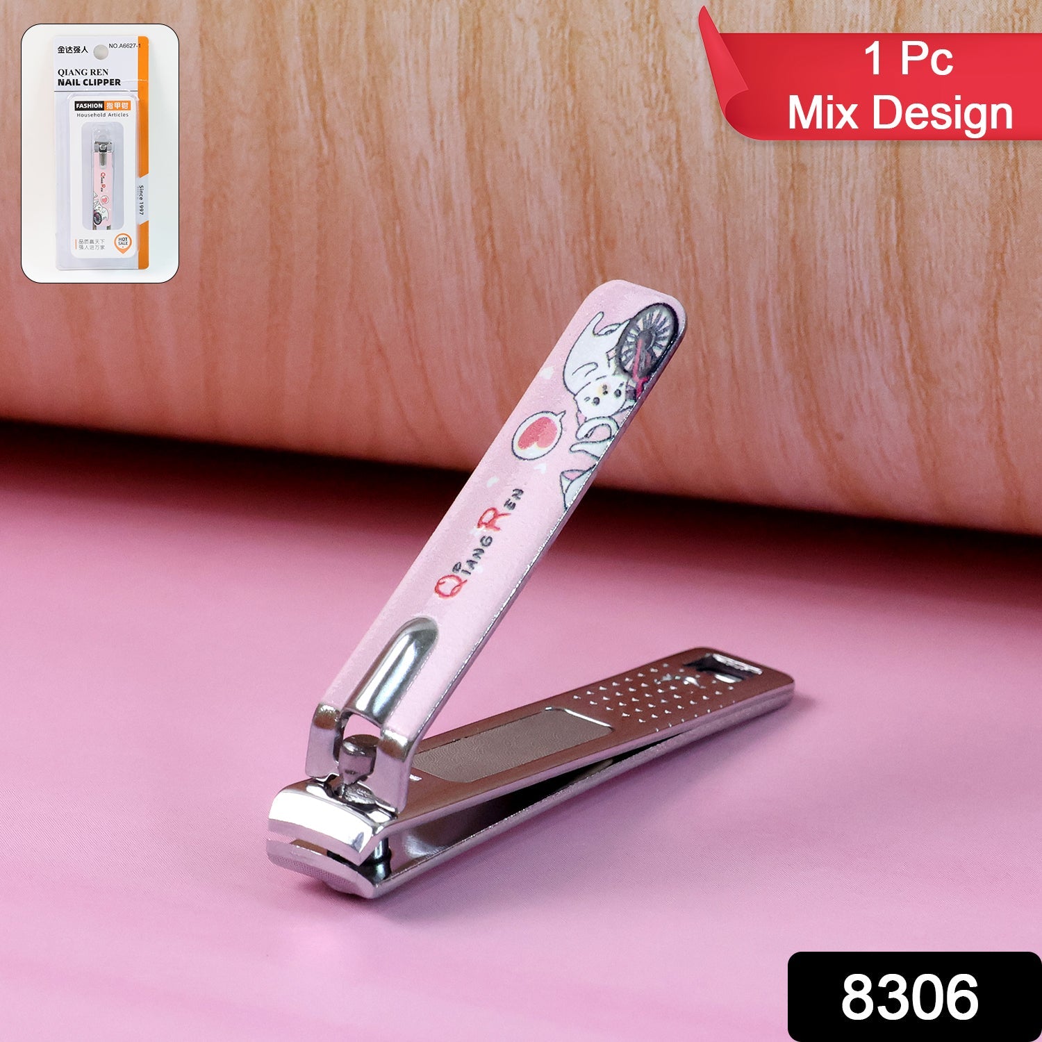 Close-up of sharp blades on nail clipper