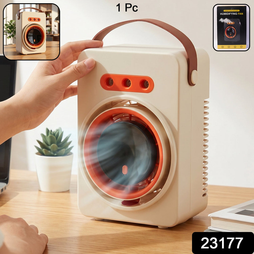 Mini air cooler with humidifier and high-speed fan functionality