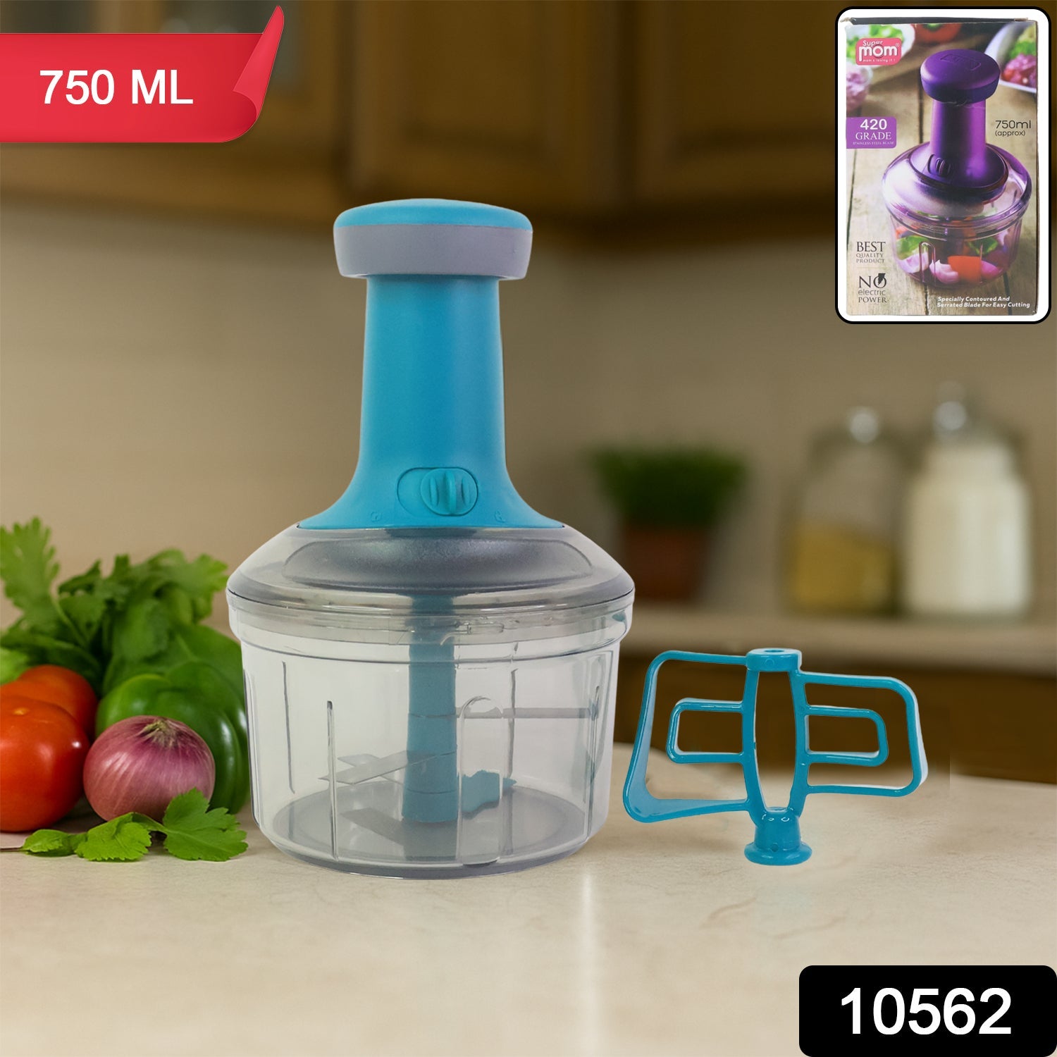 Supermom vegetable cutter with sharp stainless steel blades