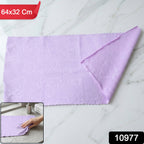 Soft microfiber cleaning towel suitable for kitchen and bathroom use